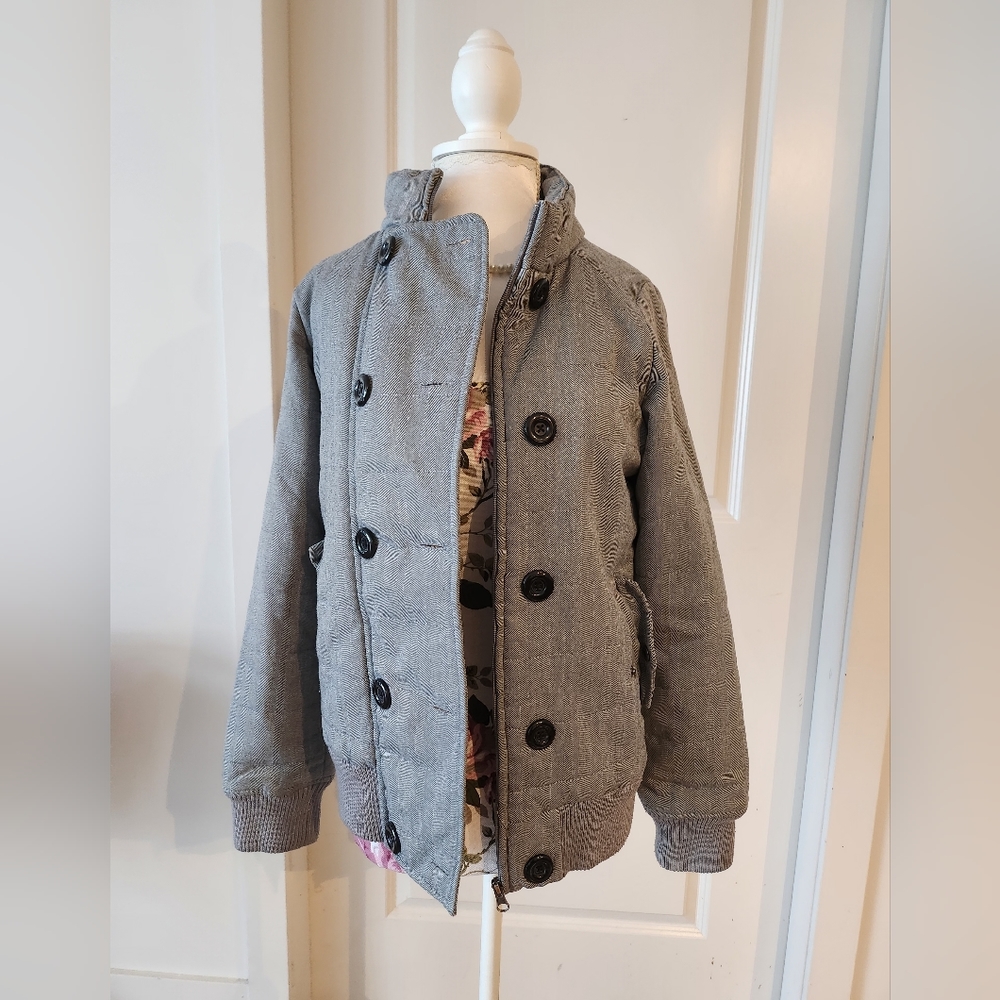 Grey bomber jacket